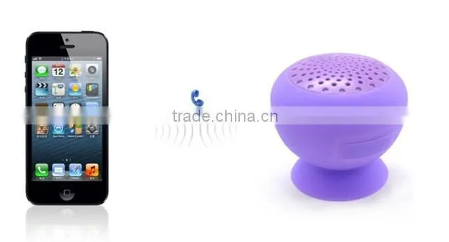 Mini silicone bluetooth wireless rainbow mushroom speaker