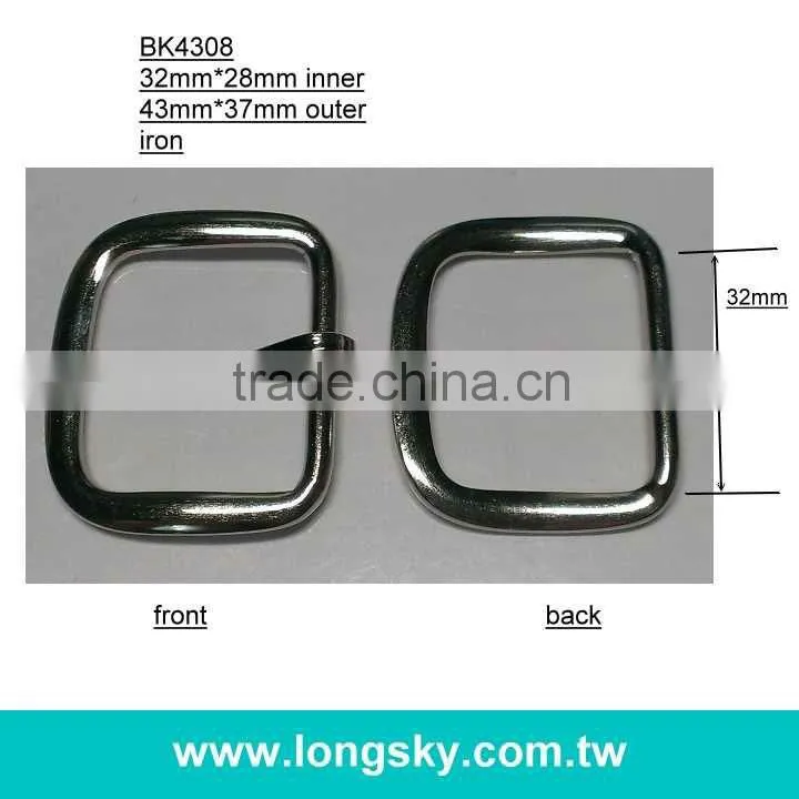 metal rectangle buckle slider for belt (#BK4306/38mm)