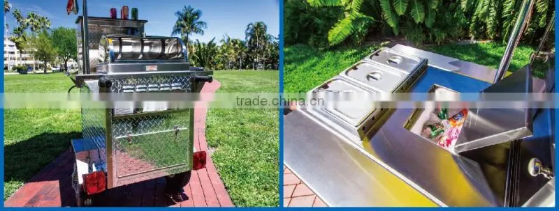 HD-80B food scooter with towbar food scooter with 4 wheels food scooter with 2 wheels