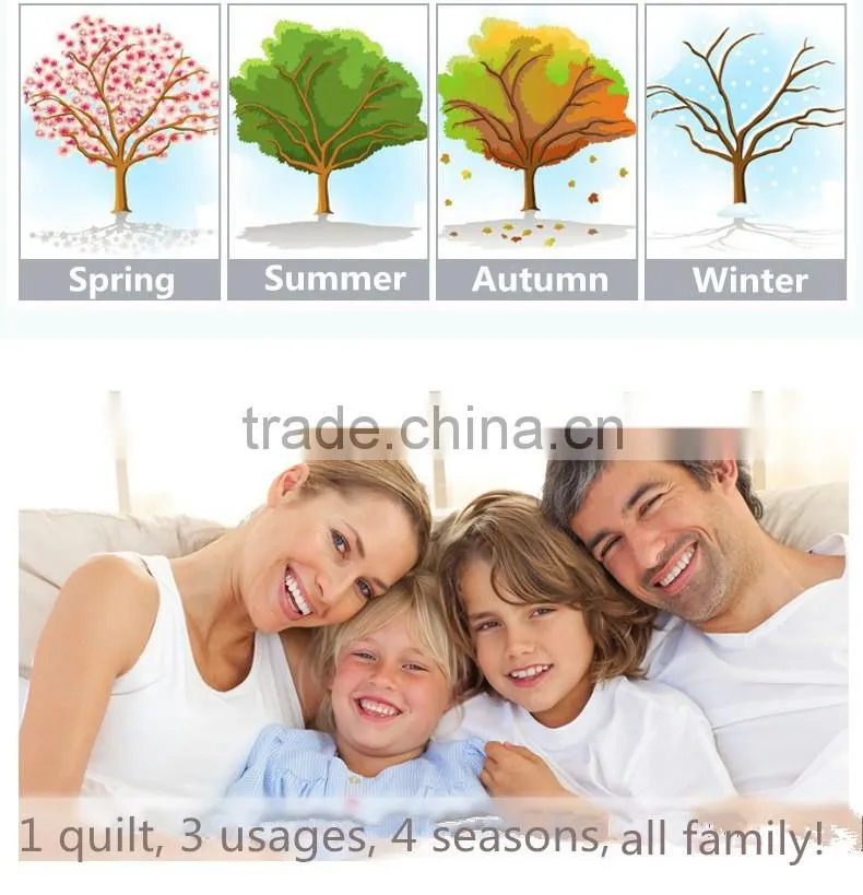 Sunflower hometextile all season polyester down quilt hotel alternative comforter shell