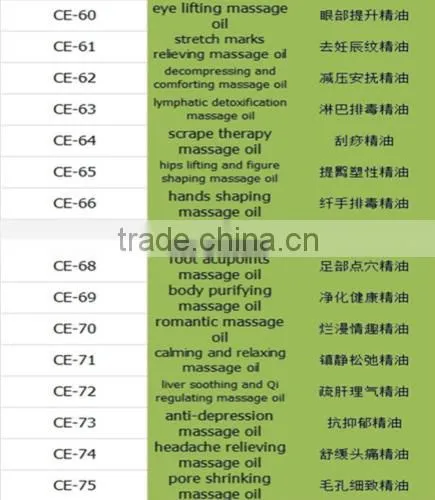 for spa salon pack body care massage oil