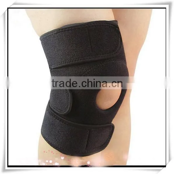 Neoprene Open Patella knee brace with adjustable hinges