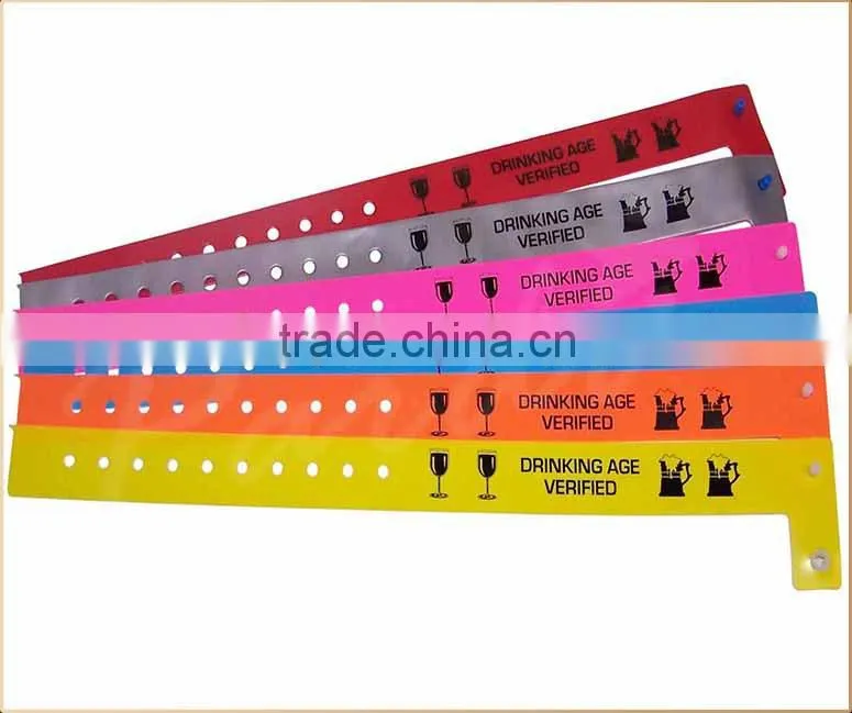 2015 Hot colorful Star Hologram Plastic Vinyl Wristbands