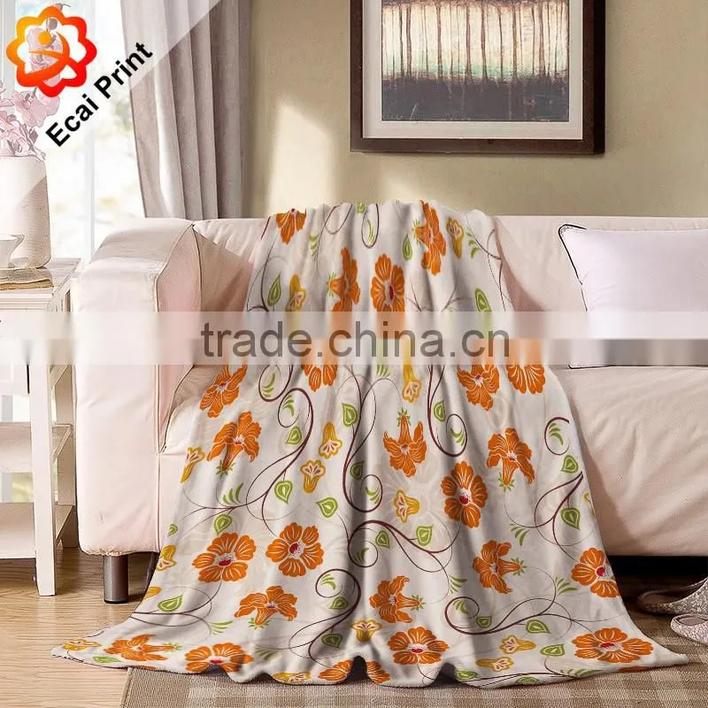 Wholesale home custom heat transfer soft blanket