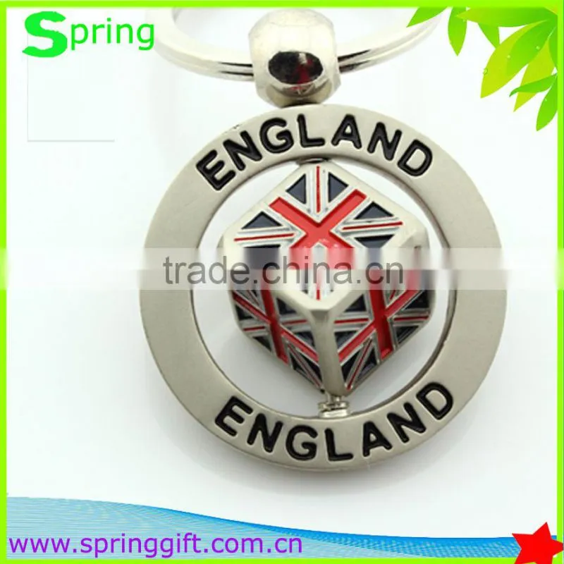 fashion england style dice key chain ,great british travel key ring, UK souvenir keychains
