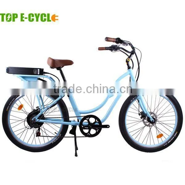 Top E-cycle Powered CE Approval Beach Electric Cruiser Bikes