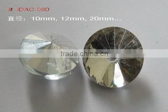 cut faces crystal glass round painting bead