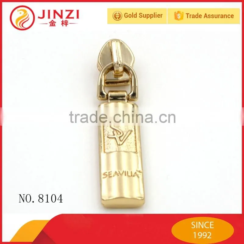 Metal zipper puller custom metal zipper pulls zipper slider for Garments
