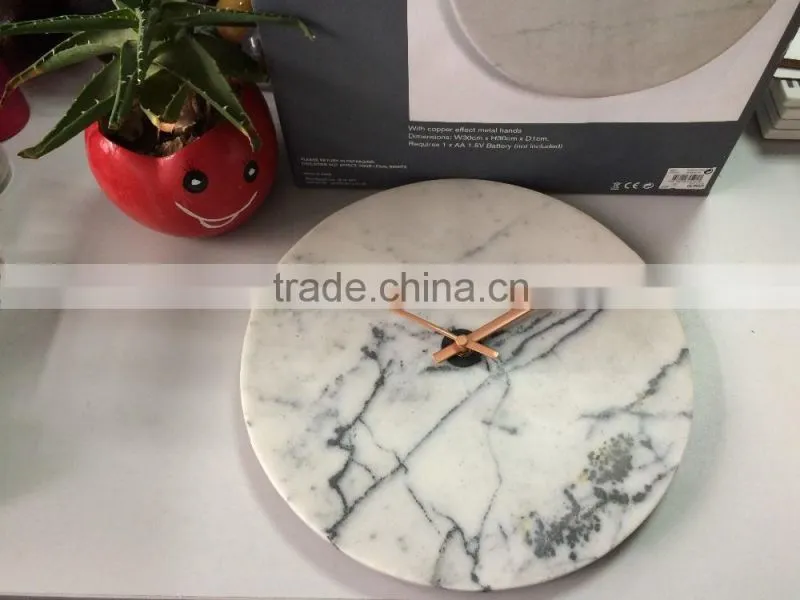different stone decorative wall clock cover, clock face.