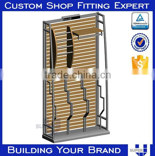 Customized fashion shiny stainless steel wall mounted coat rack stand