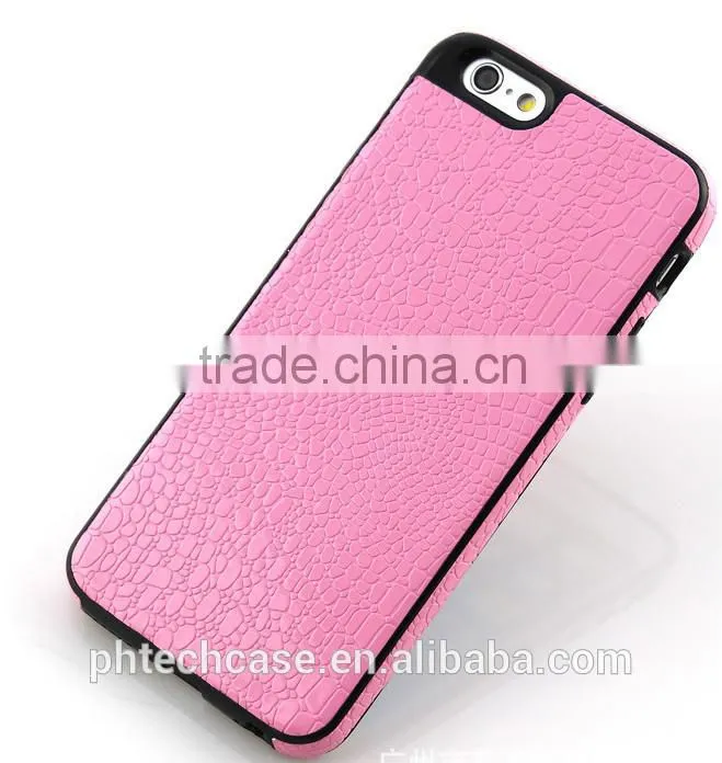 Skinning TPU+PU Case for iPhone 6 Plus Back Cover, Skinning Case Back Cover With TPU Material for iPhone 6 Plus