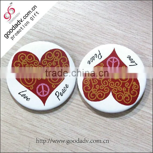 Wedding gift hand mirror / magic mirror / tin cosmetic mirror