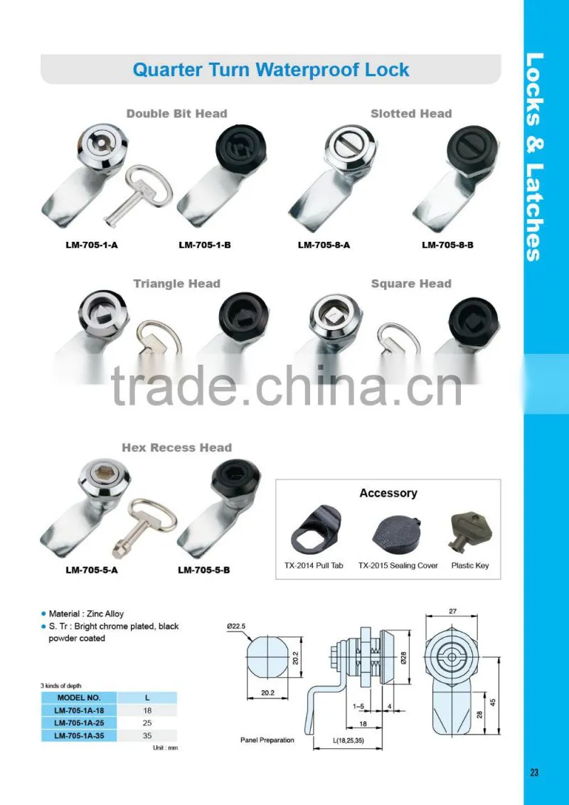 Competitive Price packaging machine 90 degree bent cam lock