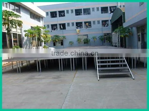 Hot sale aluminum stage with stairs