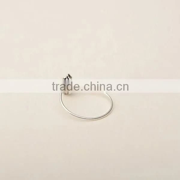 girl flower design antique jewerly 925 titanium silver