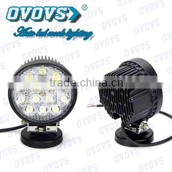 Shockproof 42w led driving light, Round led off road light for truck, atv, suv and vehicles