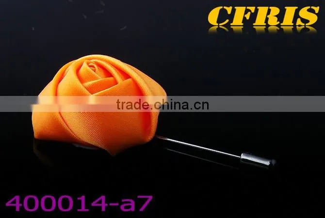 2016 New arriving silk flower bud lapel pins