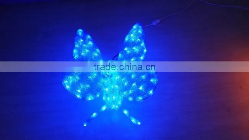 Home Decor Led Light Holiday Decorative Motif 3D Led Butterfly Lights