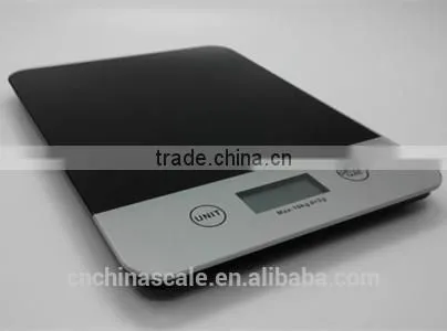 Square waterproof kitchen scale