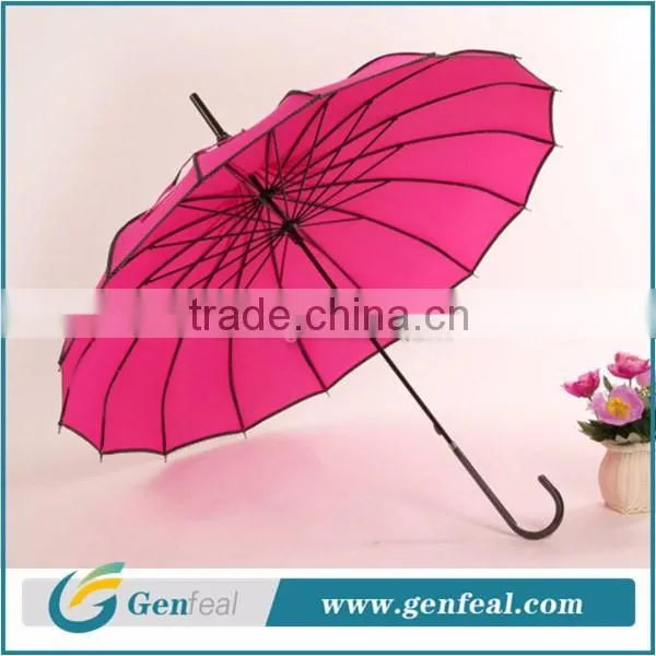 16k ribs ladies vogue pagoda dome umbrella cost high quality from china supplier