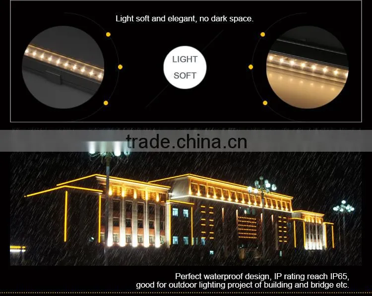 outdoor warm white dmx led tube light/building bar light