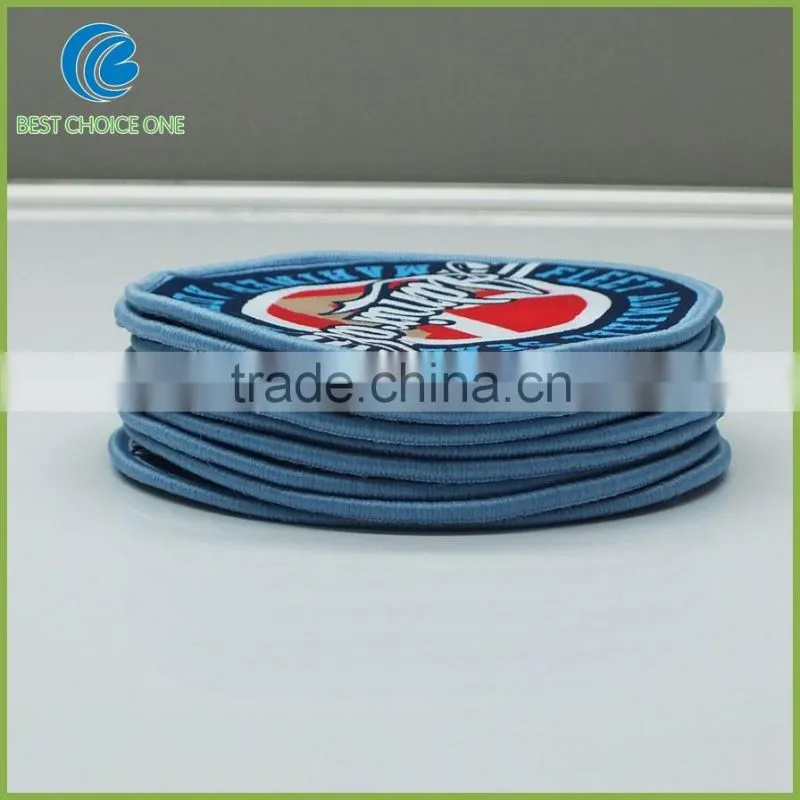 Custom Woven Patch Football Soccer Woven Badge Kid Clothes Applique Patch