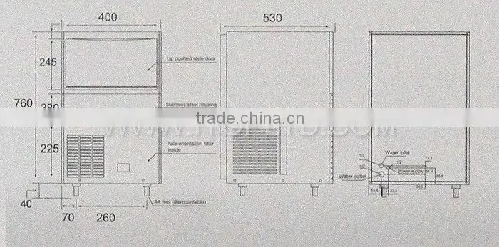 IE-65 Ice maker (medium round ice)