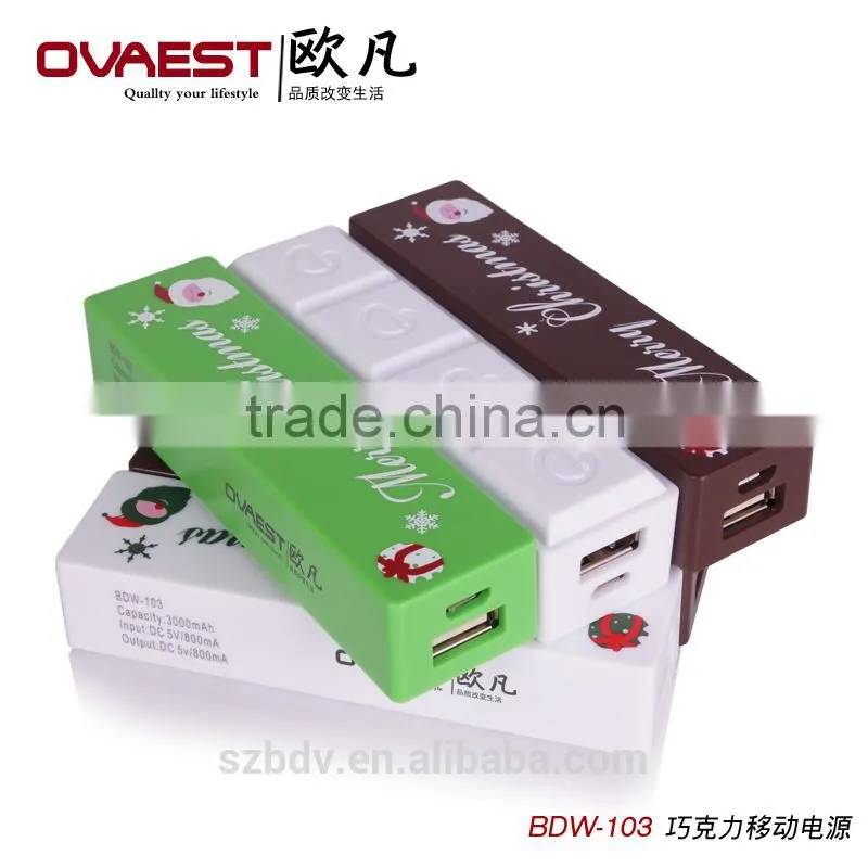 2015 shenzhen factory on promotion gift style 2600 mobile power bank