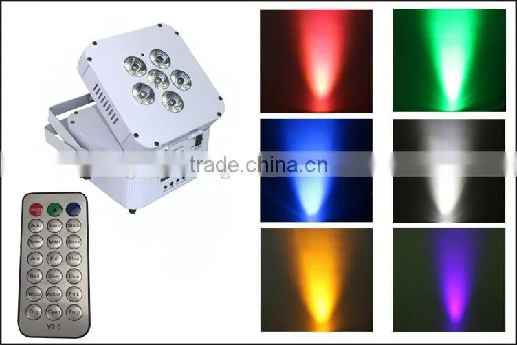 RGBWA+UV 6in1 dmx stage outdoor led disco lighting
