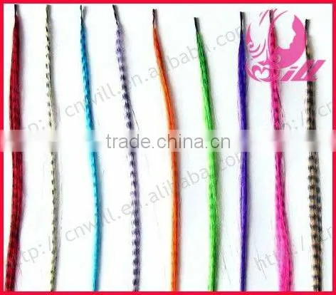 Fashion synthetic Feather hair Extension feather for highlight/ Immediate delivery