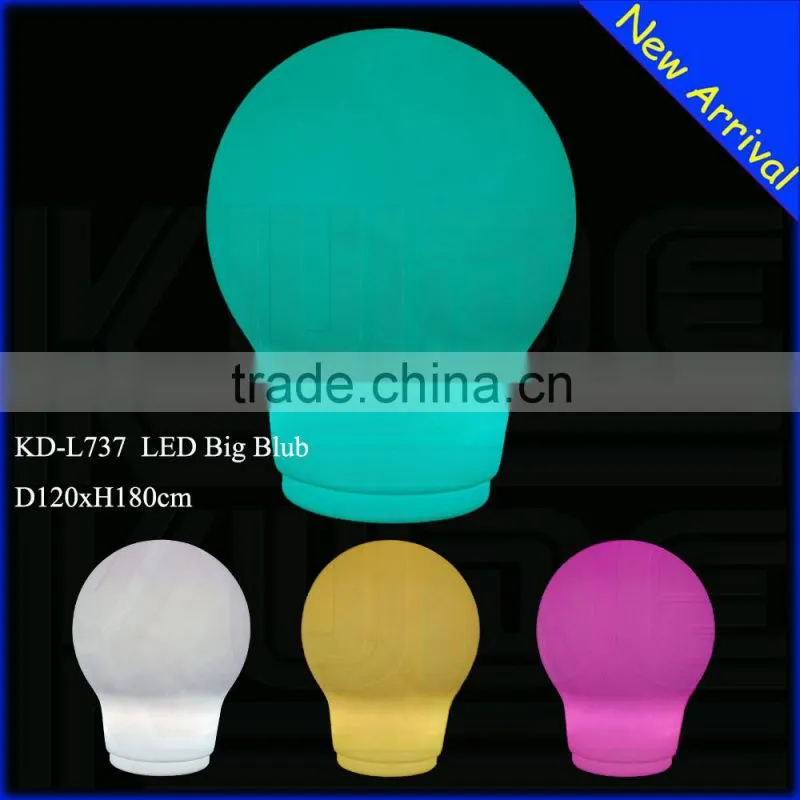 LED big blub shaped floor lamp for event decoration