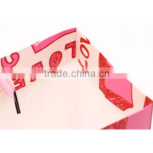 Pink Love Paper Bag For Gift