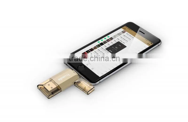 Fashion Top Sale Mobile U disk USB3.0 flash drive for 8 Pin USB