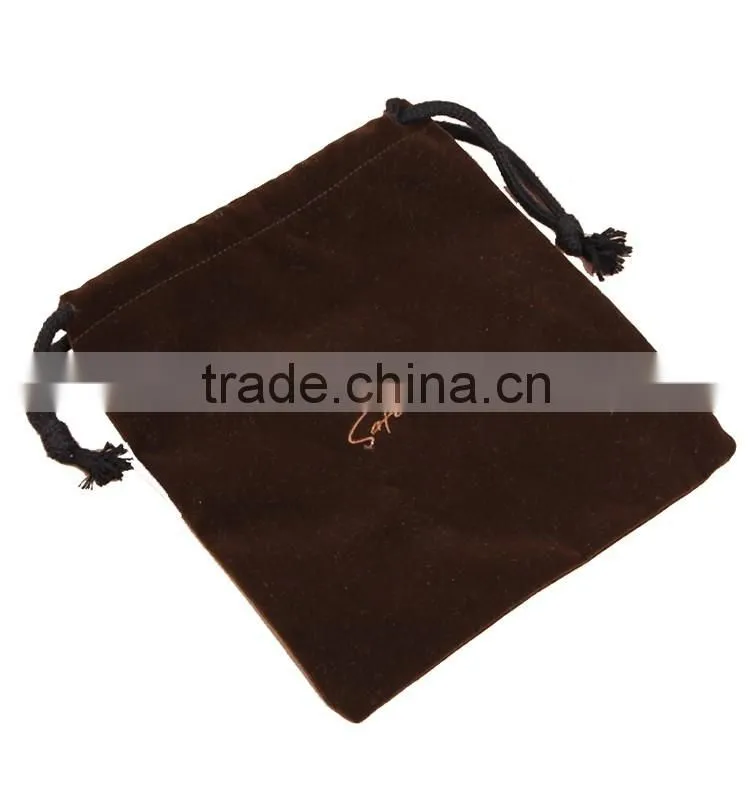 customized velvet drawstring bag