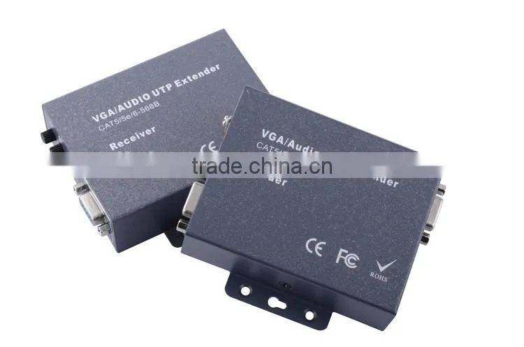 LINK-MI LM-102TR 200m Stereo Audio + VGA to Cat5 Extender Support Resolutions to 1920x1440