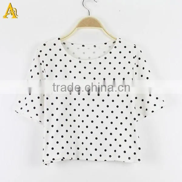 cotton plain tee shirts wholesale for women