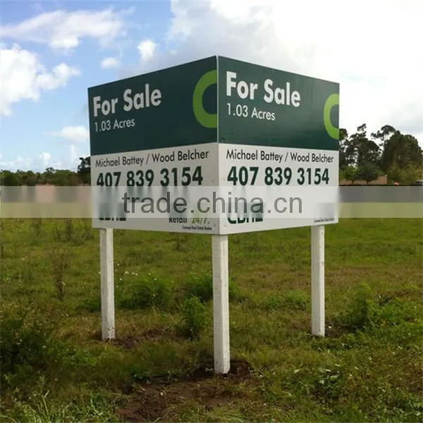 UV resistance reflective corflute road sign,correx sign board