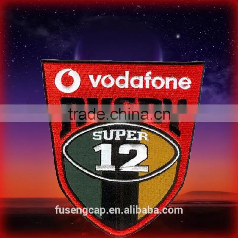 High quality fashion Newly emblem flat embroidery patches and badges