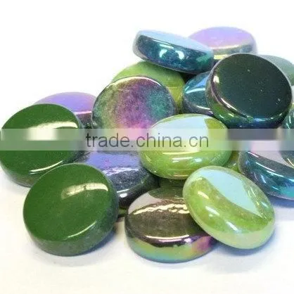 17-19mm, flat glass marble, glass gems, factory price