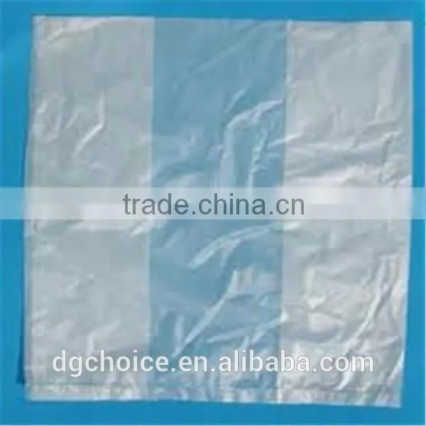 Custom printed eco-friendly hdpe material plastic flat bag