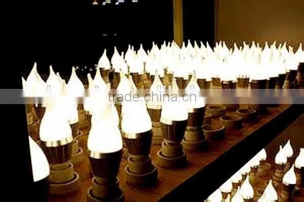 aluminum lamp body e14 led candle bulb 85-265v for decorativing use