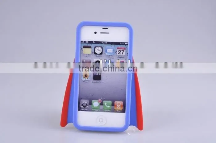 Superman's Cloak Design Armor Case for Iphone5 5s 5cprotector Carrying Case ( for iphone5c red)