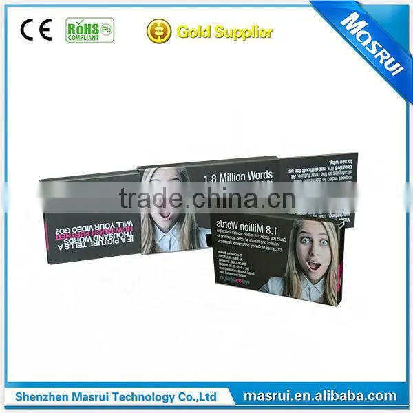 2015 New Arrival marketing tool 2.4 Inch Lcd Video Greeting Card / video Brochure / lcd Video Book