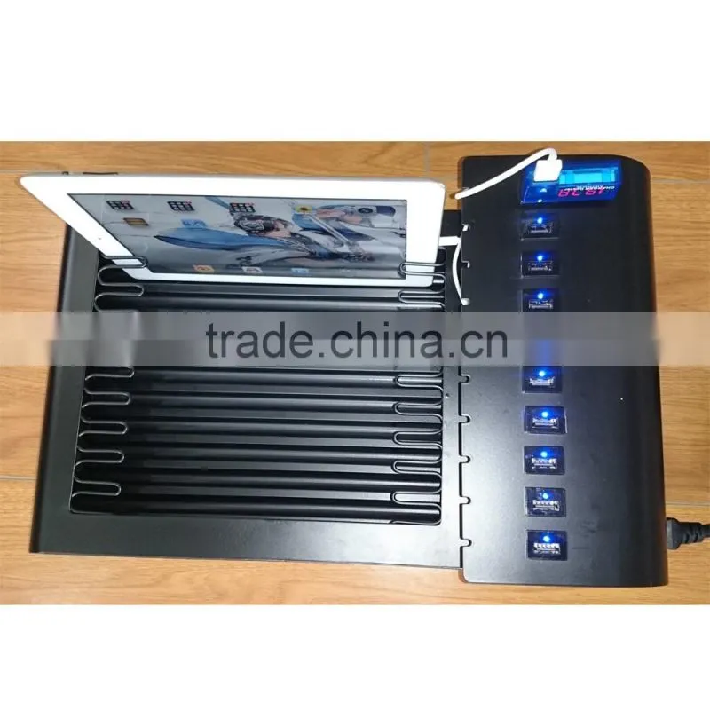 new version steel desktop tablet USB storage and charing locker
