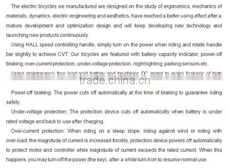 solar tricycle 48V800W 3 Wheel Electric Passenger Auto Taxi Rickshaw