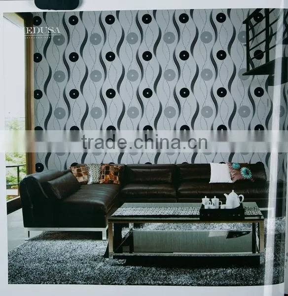Chinese cheap Italy design 3d vinyl wallpaper for living room