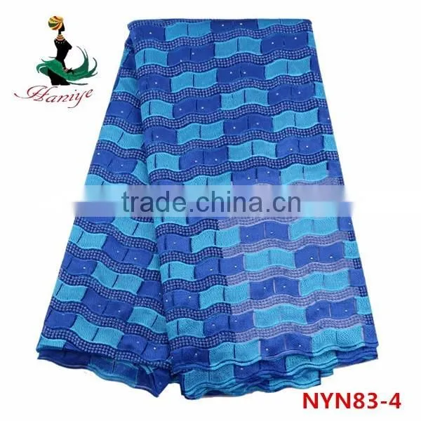 2016 Haniye new design tulle lace fabric tulle lace fabric wholesale for clothes/NYN83