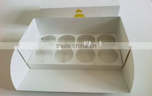 white plain sliding cake boxes/ single cake pop boxes
