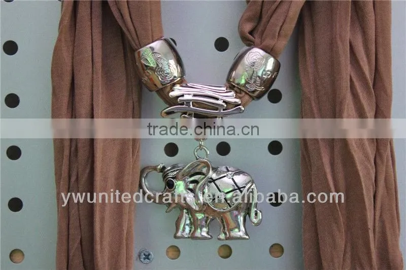 Pendant Scarf Wholesale, Alloy Pendant Scarf jewlery scarf