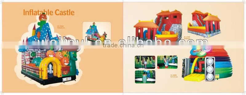 The inflatable cartoon bouncy castle commerical/used bouncy castle blower